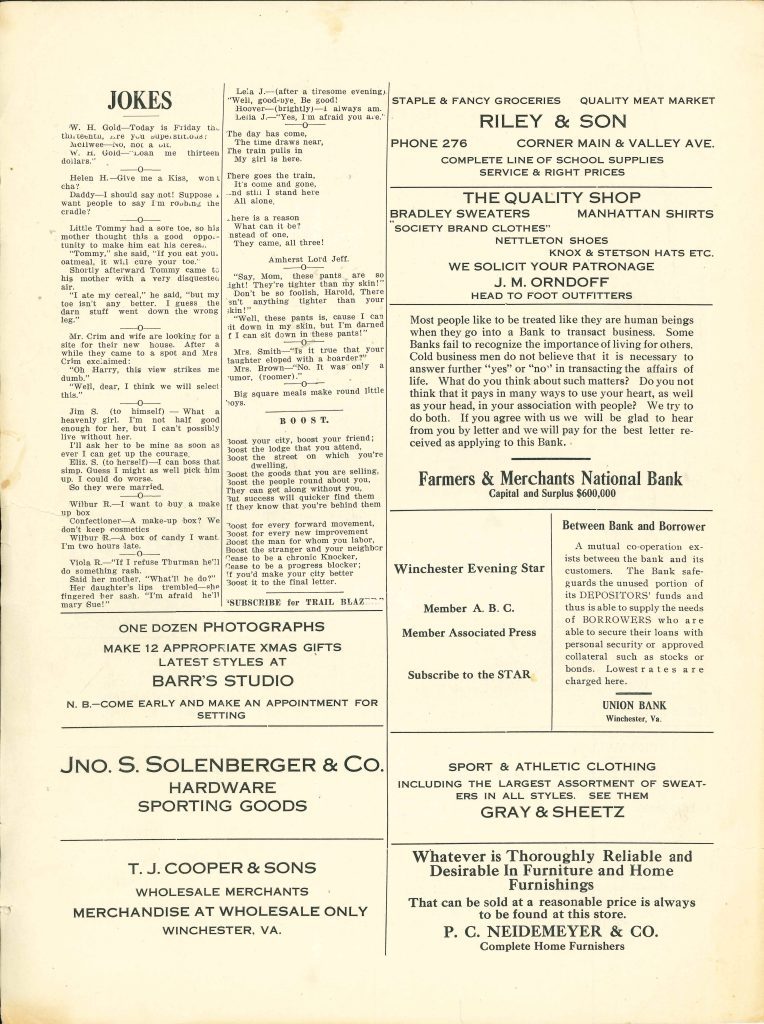 Handley - Trailblazer newspaper - Number 01 - October 15, 1923 - page 4