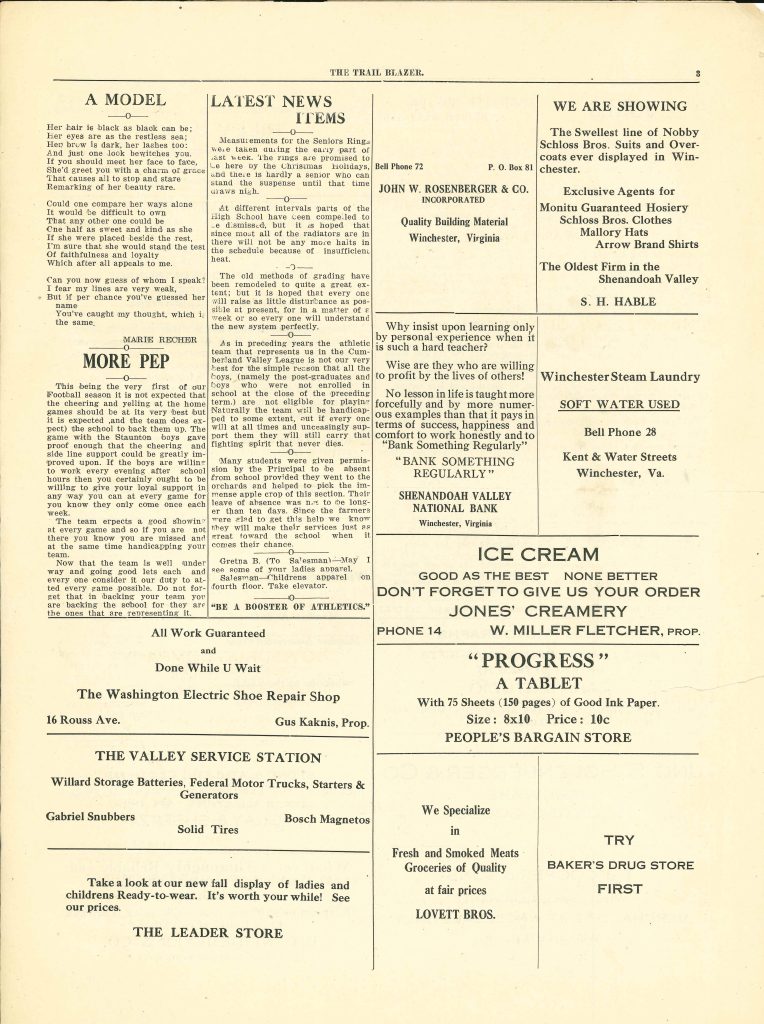 Handley - Trailblazer newspaper - Number 02 - October 31, 1923 - page 3