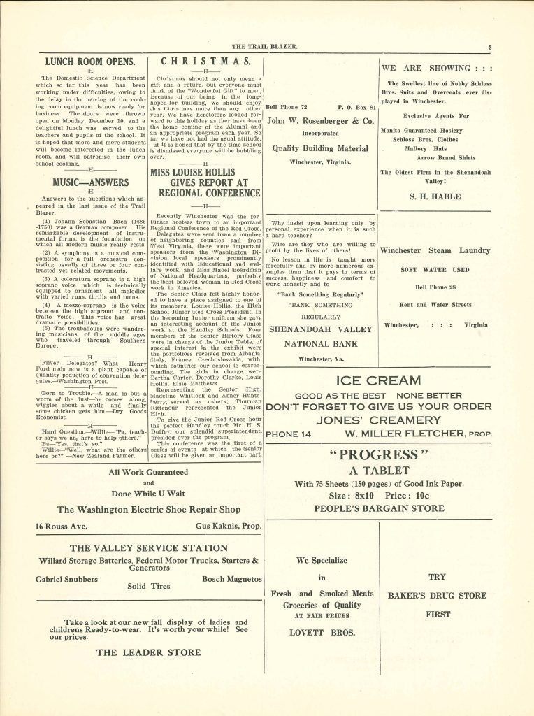 Handley - Trailblazer newspaper - Number 05 - December 20, 1923 - page 3