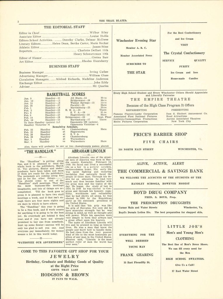 Handley - Trailblazer newspaper - Number 08 - February 21, 1924 - page 2