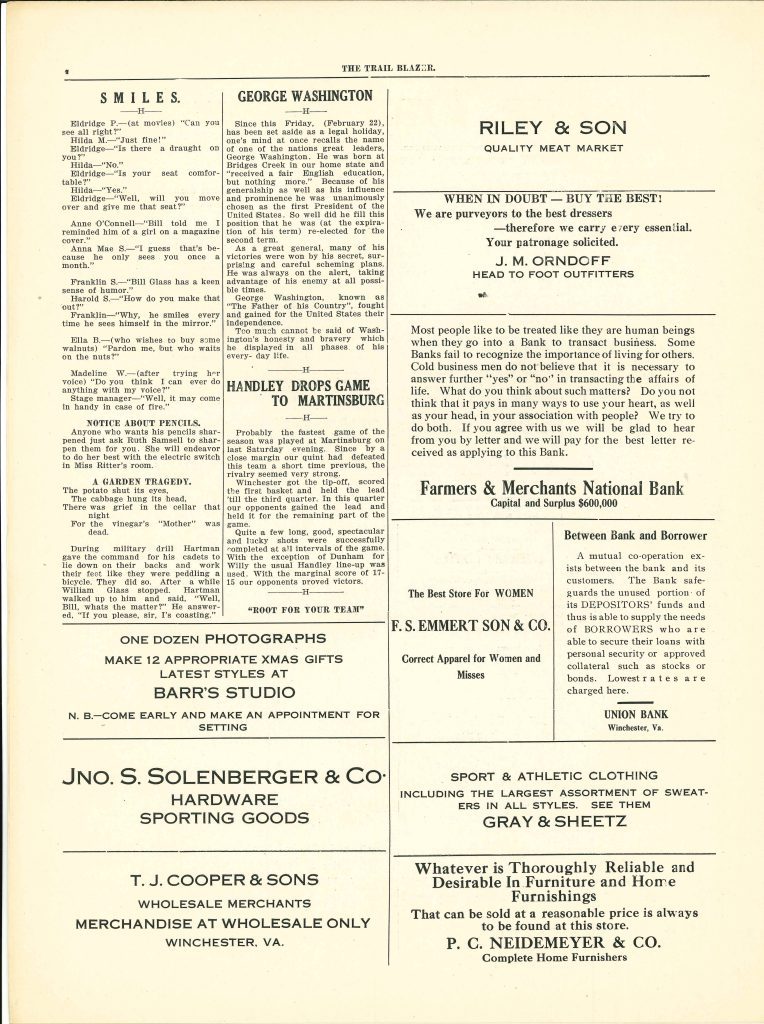 Handley - Trailblazer newspaper - Number 08 - February 21, 1924 - page 4