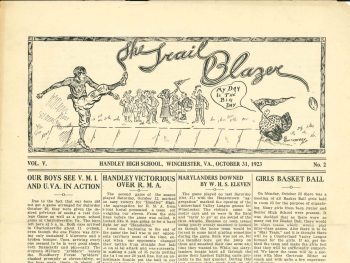 Handley - Trailblazer newspaper - Number 02 - October 31, 1923 - page 1