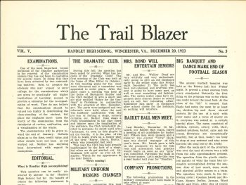 Handley - Trailblazer newspaper - Number 05 - December 20, 1923 - page 1